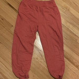 Aerie Womans Sweatpants Medium Red